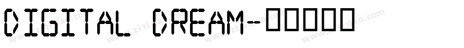 Digital dream字体转换